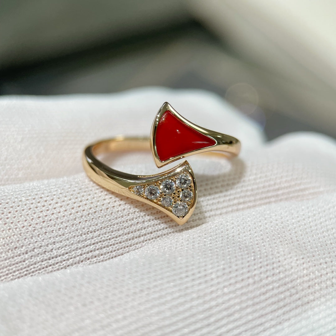Bvlgari Dream Ring Pink Gold Cubic Zirconia