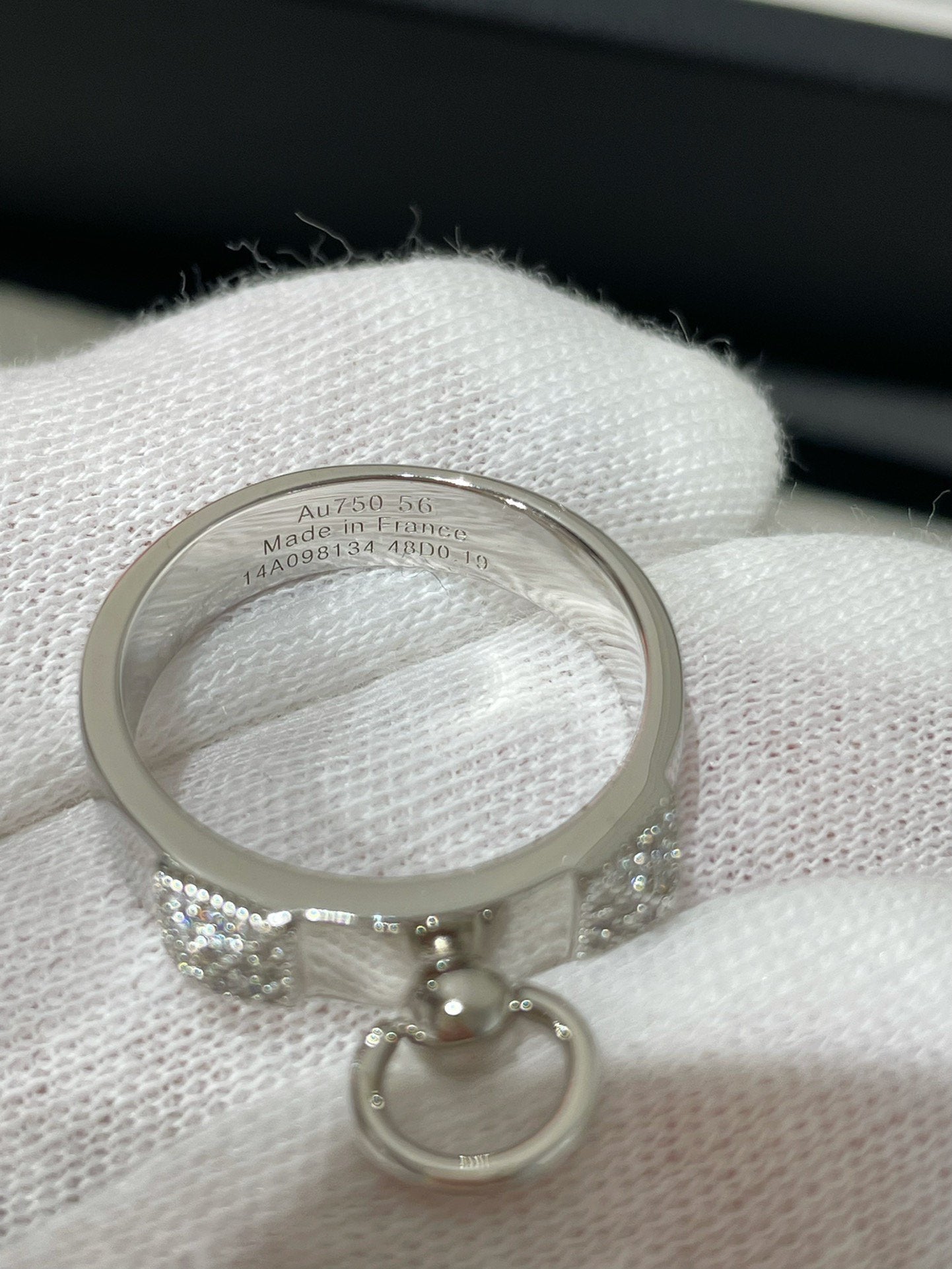 Hermes Cdc Cubic Zirconia Small Ring