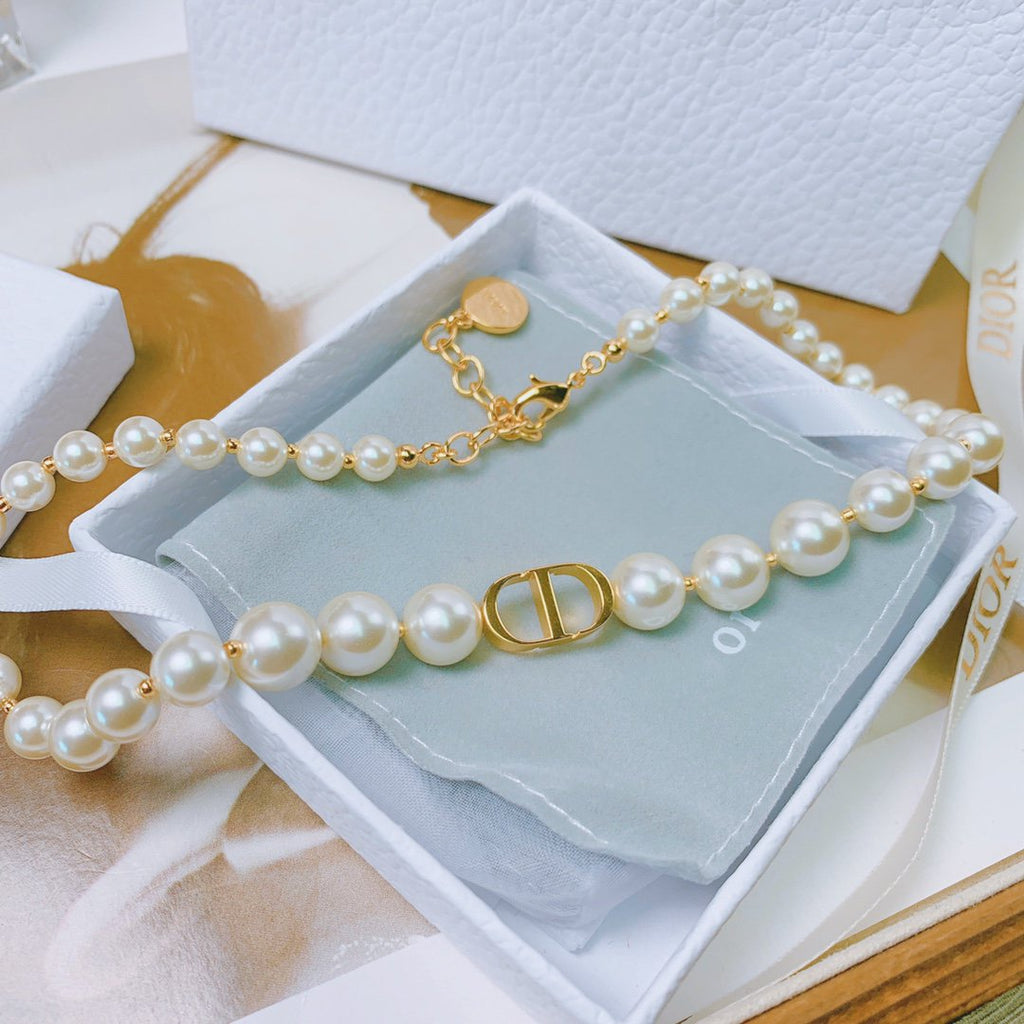 Dior CD Pearl Necklace