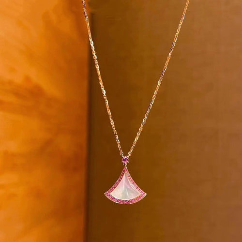 Bvlgari Dream Necklace MOP Cubic Zirconia Pink