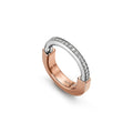 Tiffany Lock Cubic Zirconia Ring