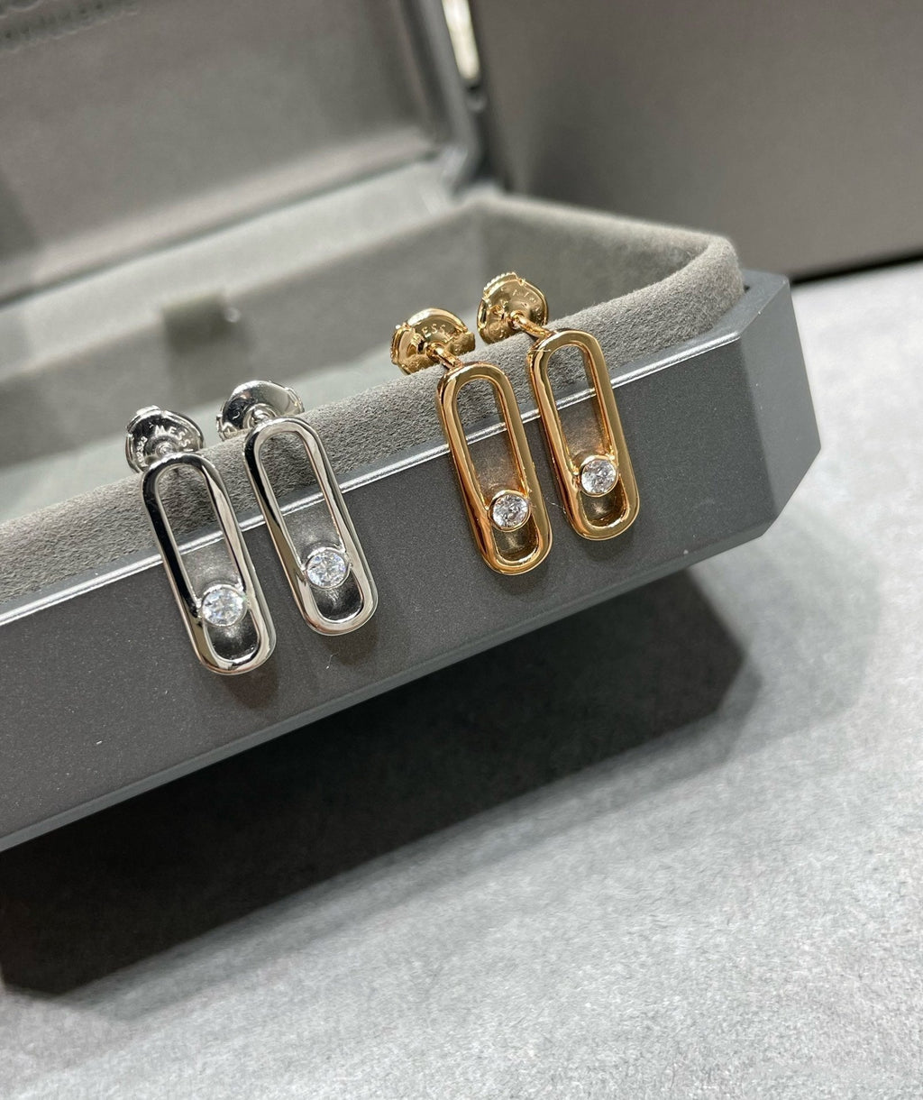 Messika Move Uno Small 1 Cubic Zirconia Earrings